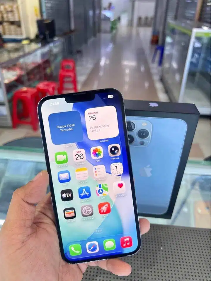 Iphone 13 Promax 128 IBOX (Sierra Blue) Mulus Jossjiss