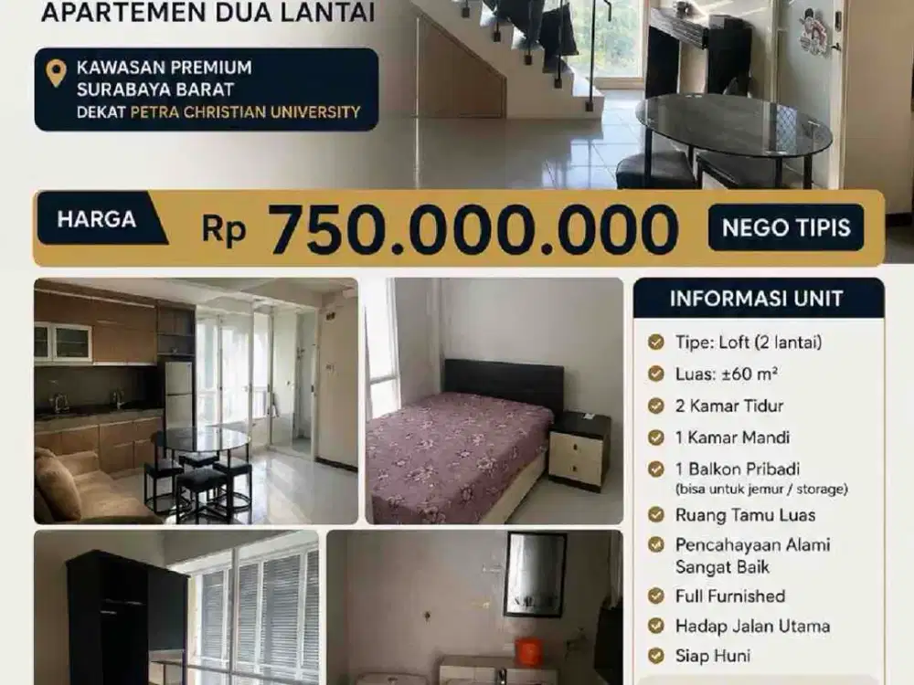 Dijual Apartemen Royal Cityloft Royal Residence