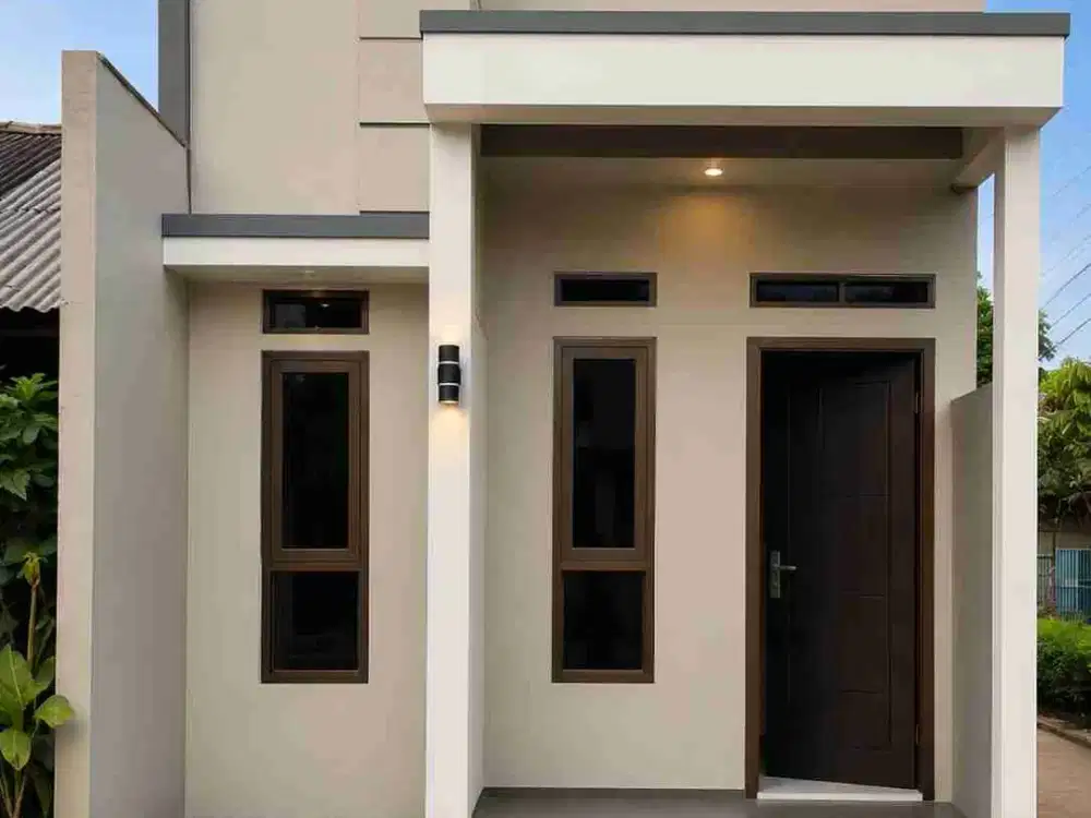 Rumah akses mobil tdk ada garasi di Graha raya ose segar pondok jagung