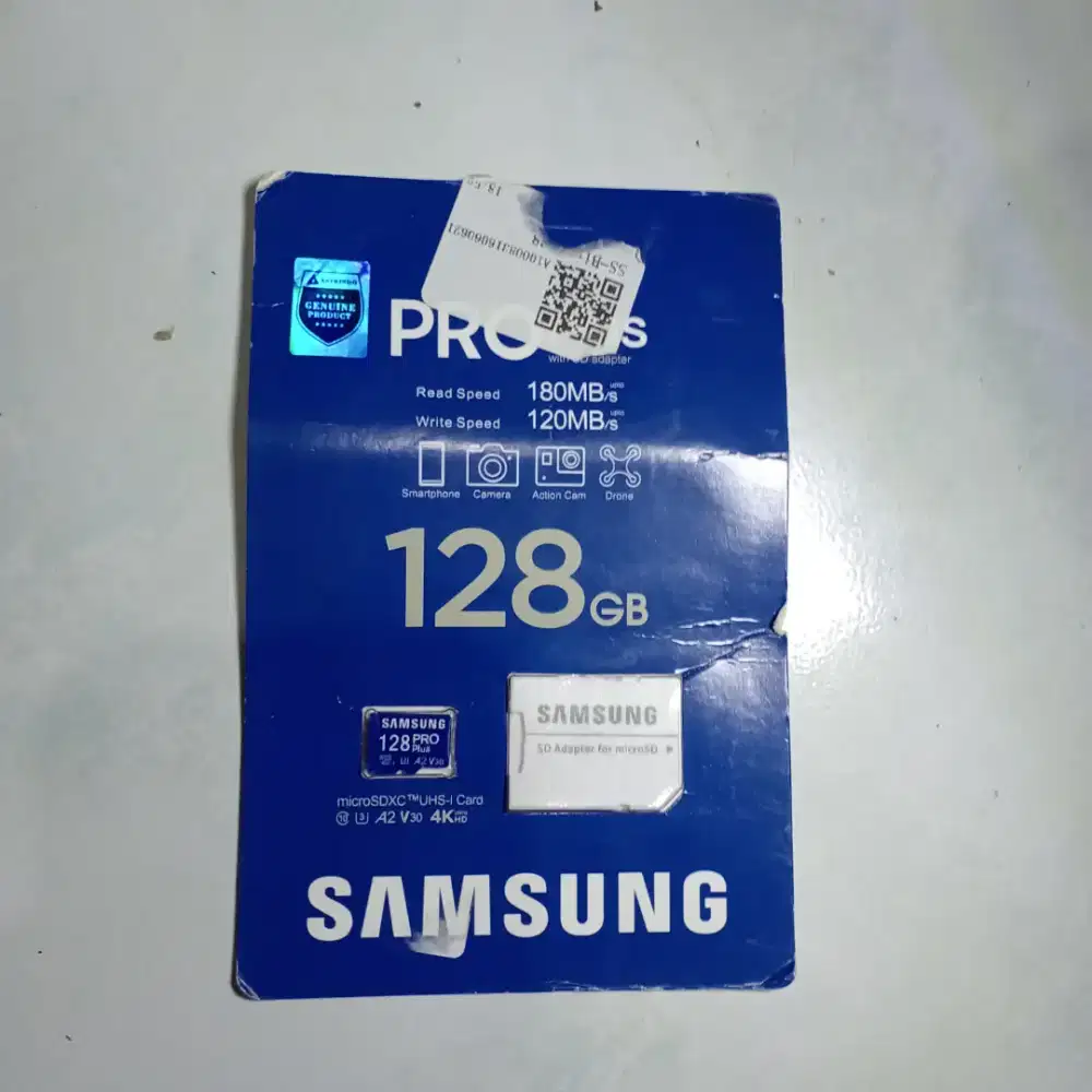 Samsung Pro Plus Micro SD Card Memory Card 128GB UHD + 4K Speed