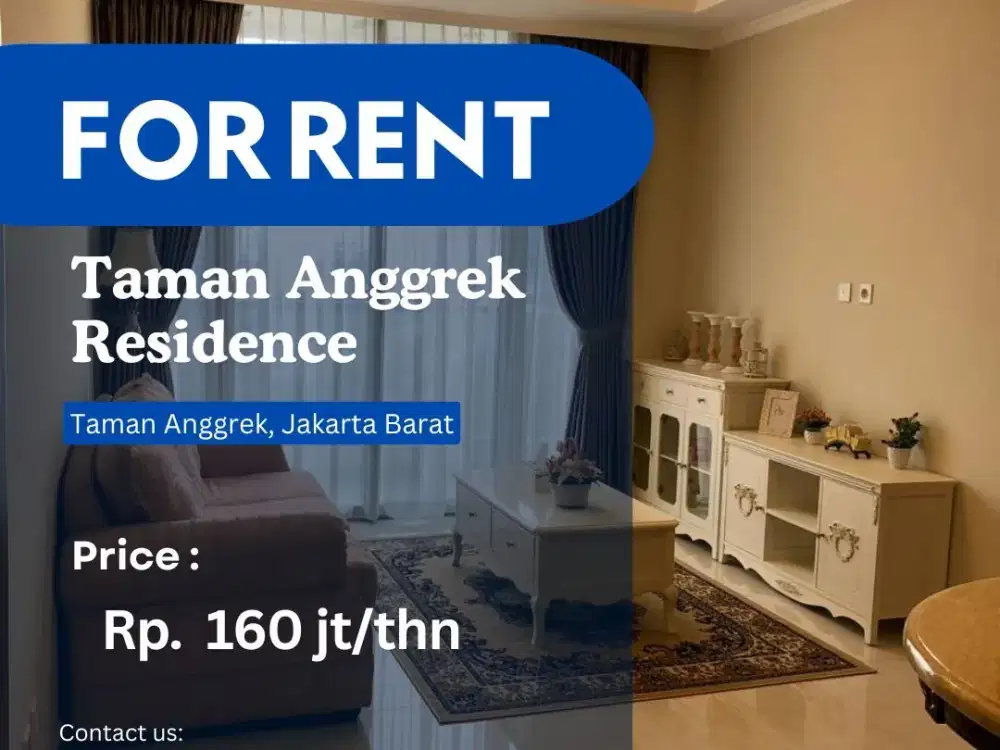 City View BRAND NEW Taman Anggrek Residence Unit 2+1BR FF