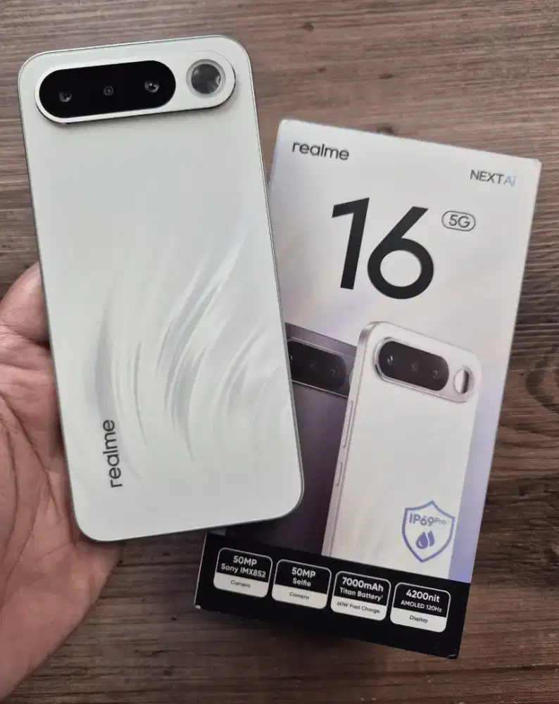 (3 Minggu Pakai) Realme 16 5G 8/256 Like New
