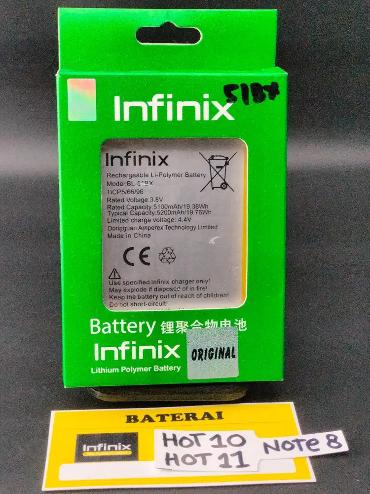 Baterai INFINIX HOT 10 /INFINIX HOT 11 Baterai INFINIX NOTE 8 /BL51BX