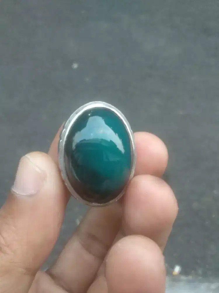Batu bacan bluis green pekat rawatan ajib dim 26