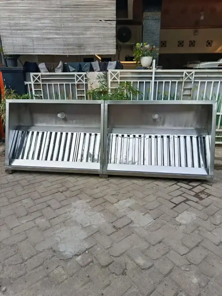 Hood komplit filter stenlss lampu baru tebal stnlss 1mm baru pke 3 bln