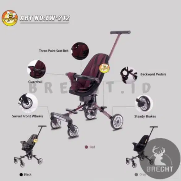 PASIFIC STROLLER TRIKE LW 212