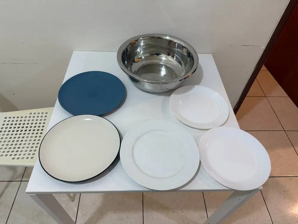 Dijual Set Mangkok Stainless + Piring