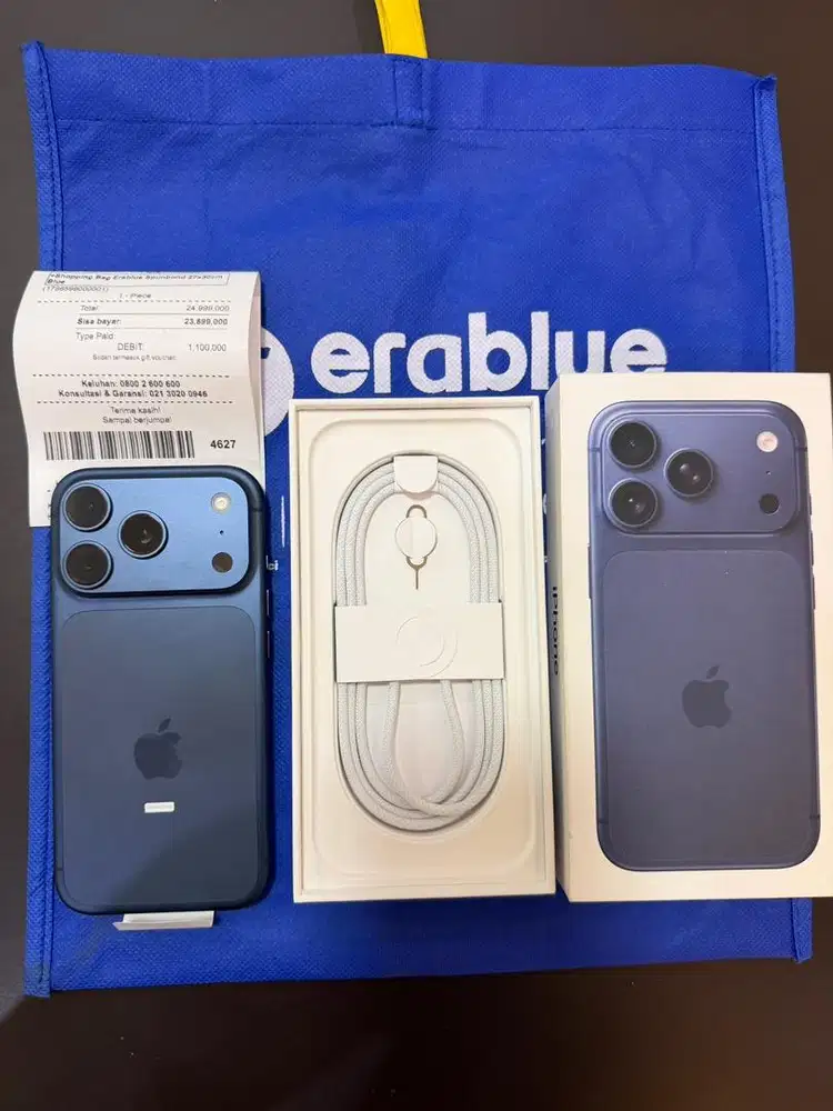 Apple iPhone 17 Pro 256 Blue iBox, Buka Segel dan aktivasi Garansi aja