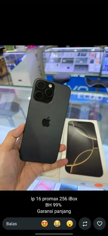 Iphone 16 promax 256gb garansi ibox