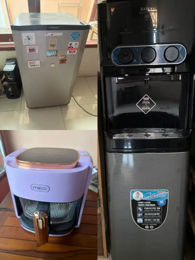 JUAL KULKAS, AIRFRYER, DISPENSER GALON BAWAH