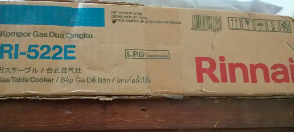 Dijual kompor gas Rinnai