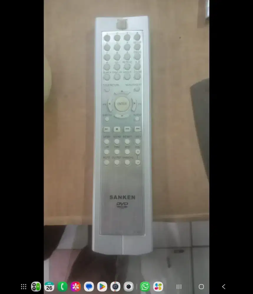 Habiskan stok murah remote asli ori pabrikan copotan SANKEN DVD player
