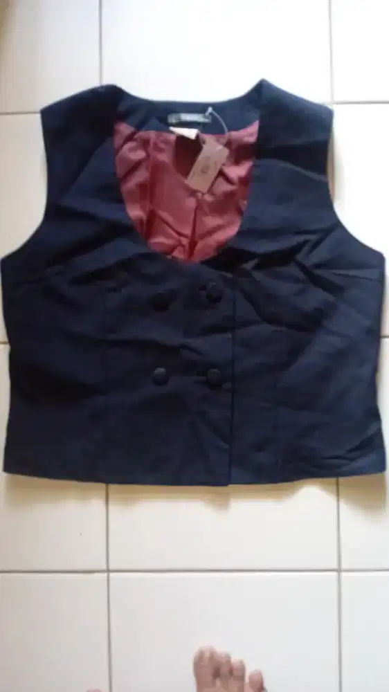 Vest cantik Biru & Coklat