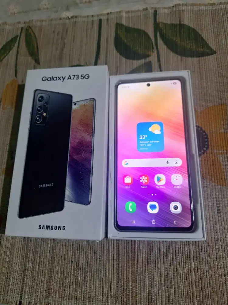samsung a73 5g 8/256 hp dus saja