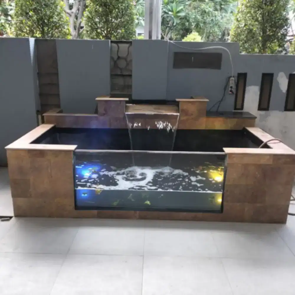Jasa pembuatan kolam koi minimalis