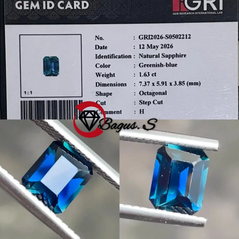 Natural Fancy Sapphire 1.63 CT BiColor Sapphire