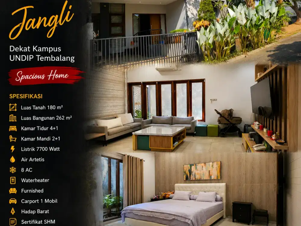 Candi Golf, Jangli, dekat kampus UNDIP Tembalang, furnished, Semarang