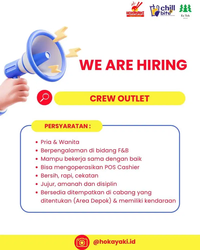 DIBUTUHKAN CEPAT STAFF OUTLET!!