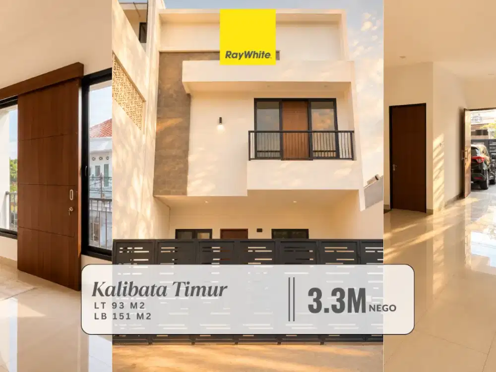Rumah Dijual di Kalibata - Rumah Minimalis Brand New Dekat Jl. Pasar Minggu, Jakarta Selatan