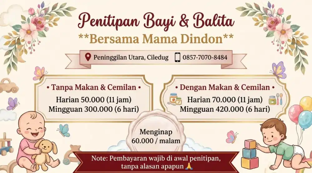 Penitipan anak bayi balita ciledug
