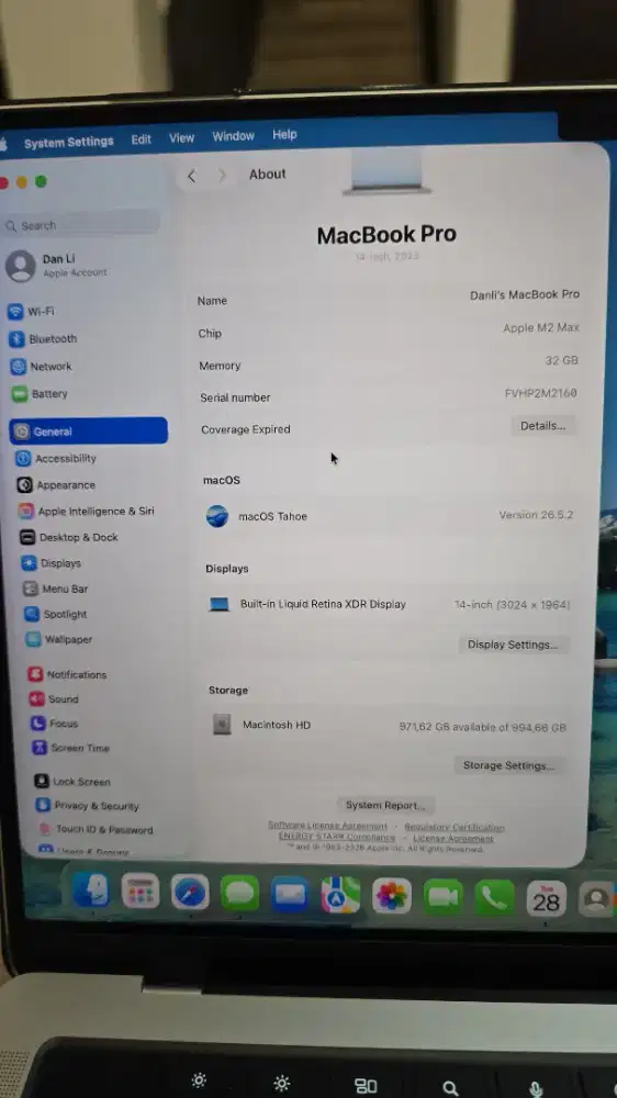 MacBook Pro 14 Inch M2 Max (A2779)