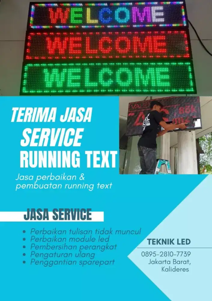 Running text LED controller
