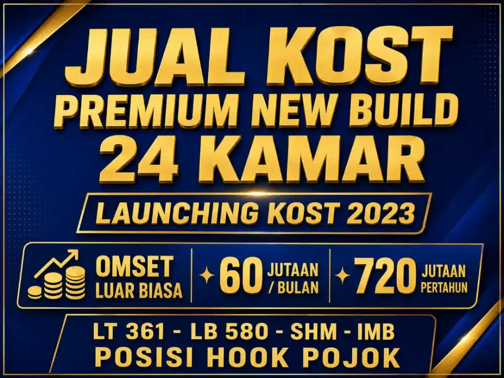 JUAL KOST KOSAN 24 KAMAR PLUS BONUS KANTOR DI TANG CITY TANGERANG KOTA