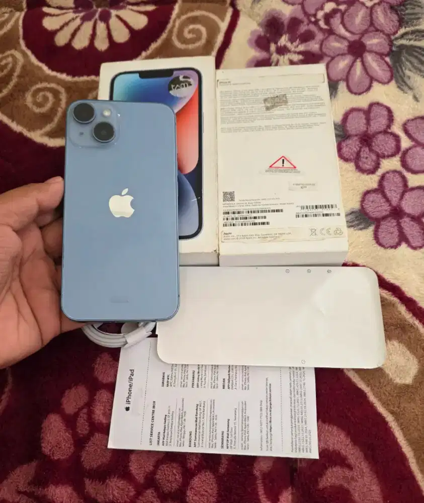 iphone 14 128gb resmi iBox,garansi 12-03--2027 battry health 100%
