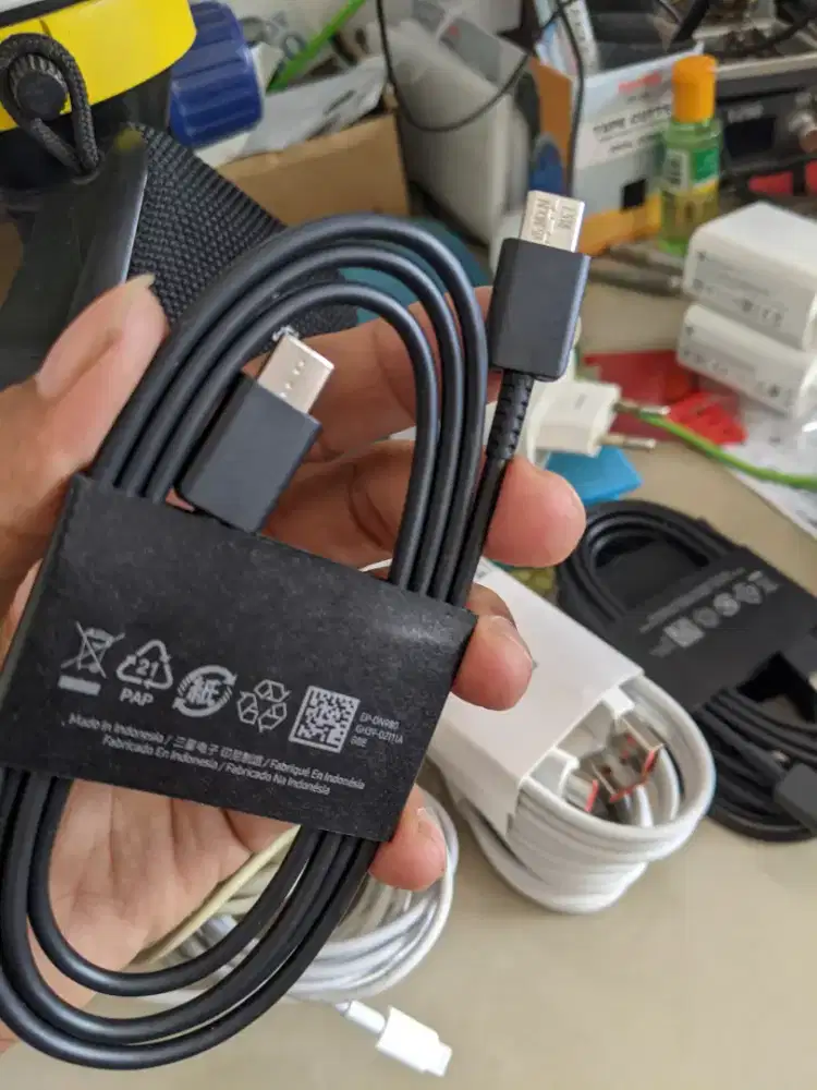Kabel charger samsung C to C Ori tali cas