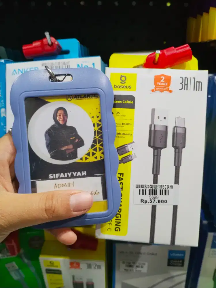 USB BASEUS CAFULE TYPE C 3A 1M | ATLANTIS DAHSYAT