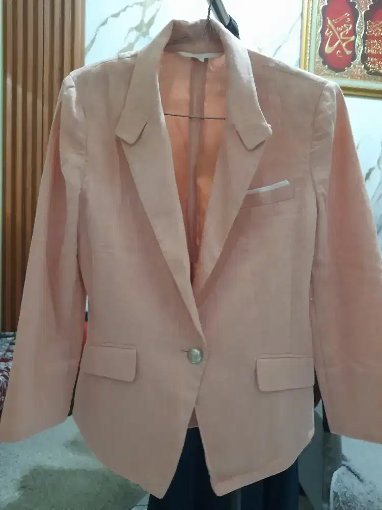 Blazer wanita Pink Peach