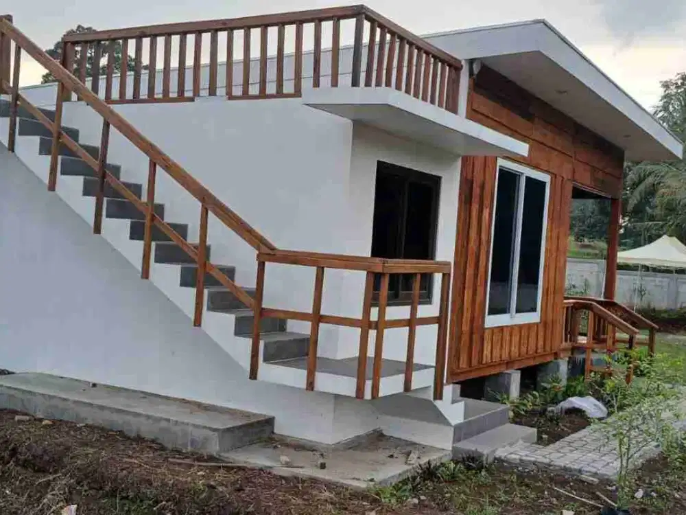 jual villa view pegunungan pinggir jalan surat SHM