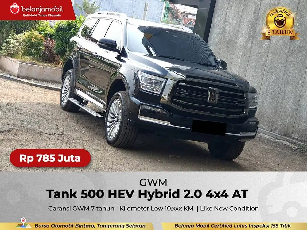 [ 4x4 - KM 10RB ] GWM Tank 500 HEV Hybrid 2.0 AWD AT 2024/2025