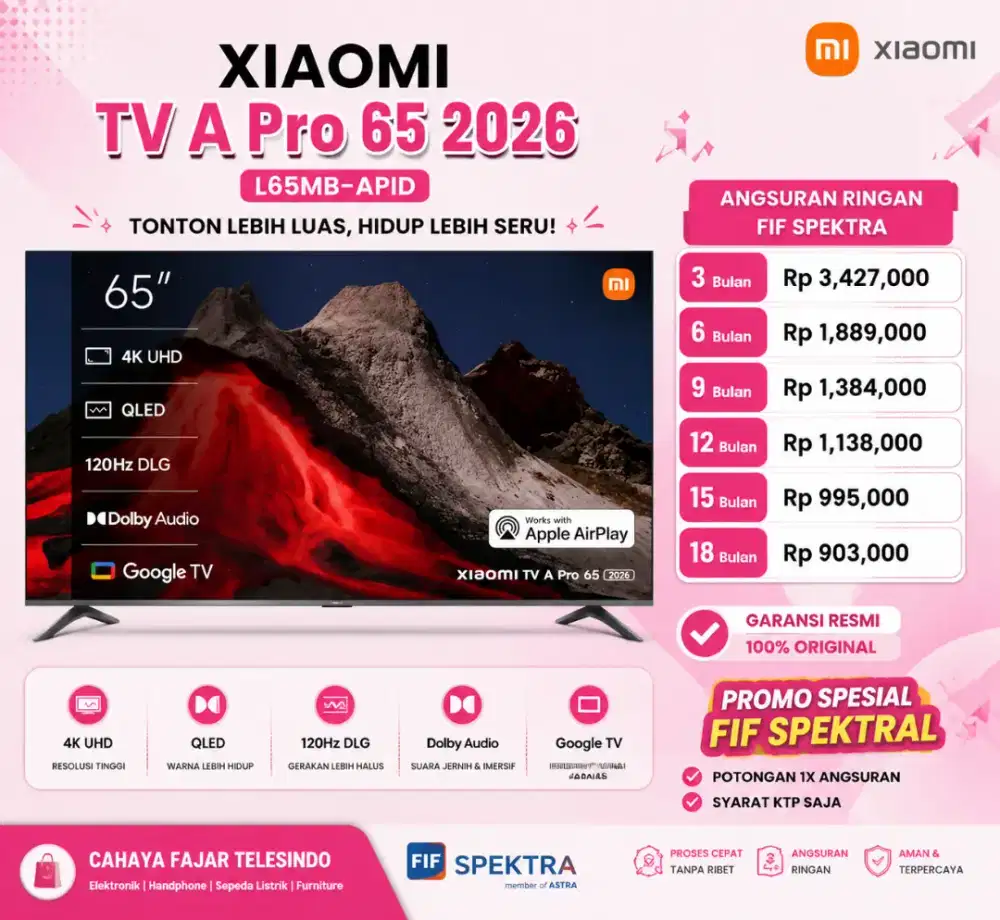 bisa cash dan kredit yuk masih ready