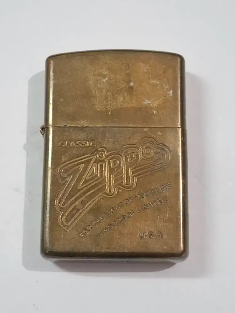 Zippo vintage brass windproof lighter A12