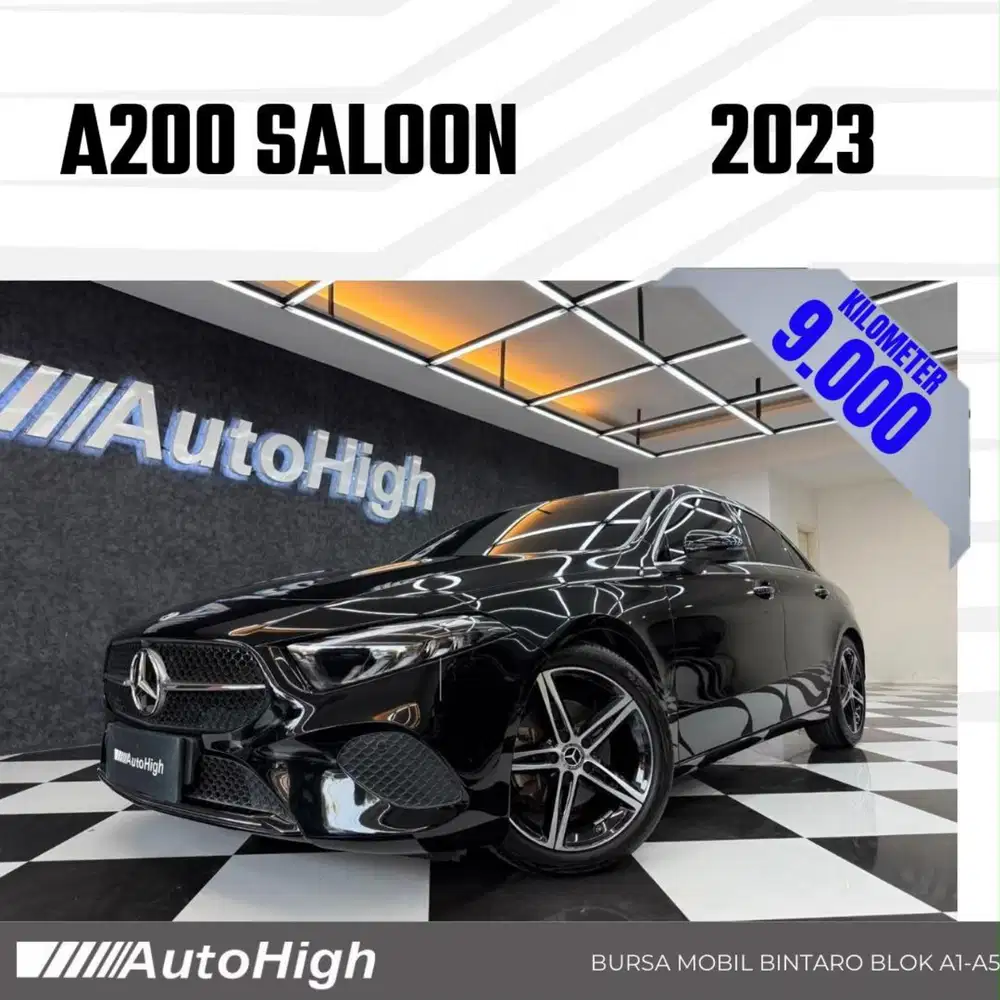 DP10% [Km9.000] A200 Saloon Sunroof 2023 Black Reg 2024 #AUTOHIGH