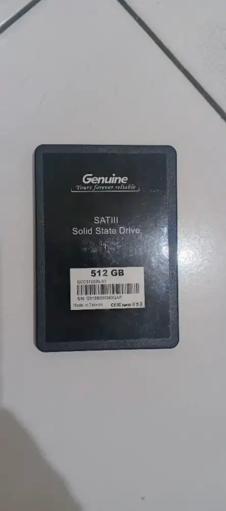 SSD sata 512GB Geunine
