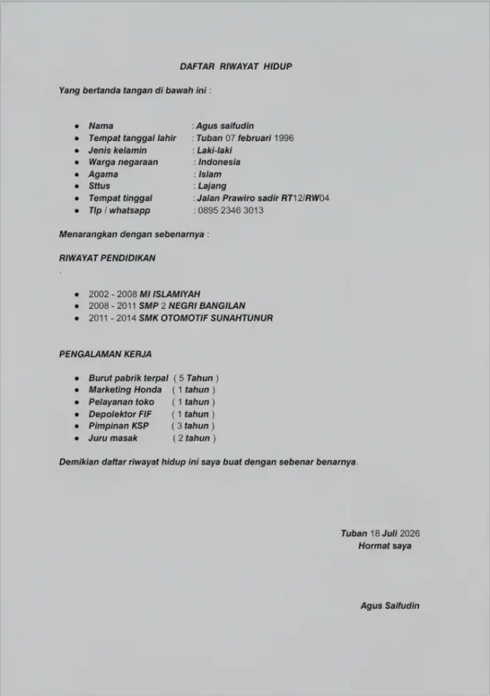 Cari lowongan pekerjaan