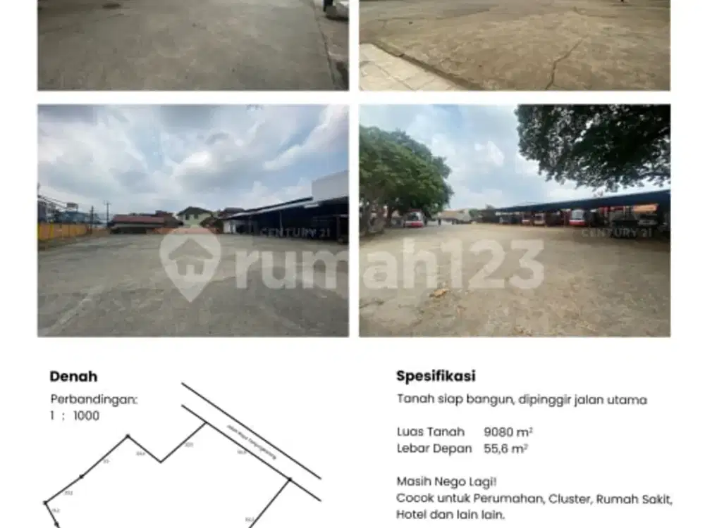 dijual tanah bagus strategis di Bandar Lampung