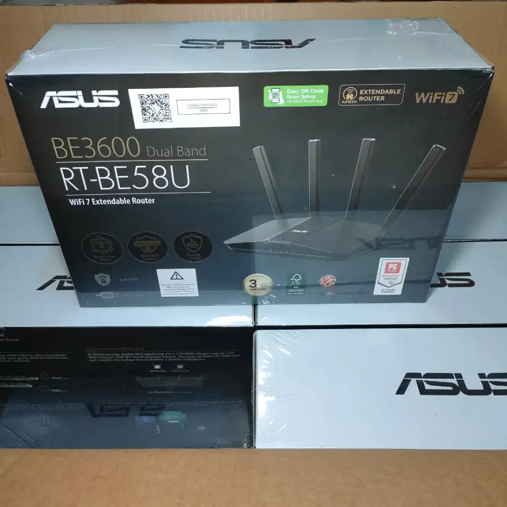 Router ASUS RT-BE58U V2 WiFi 7 Dual-Band Gigabit - Garansi Resmi