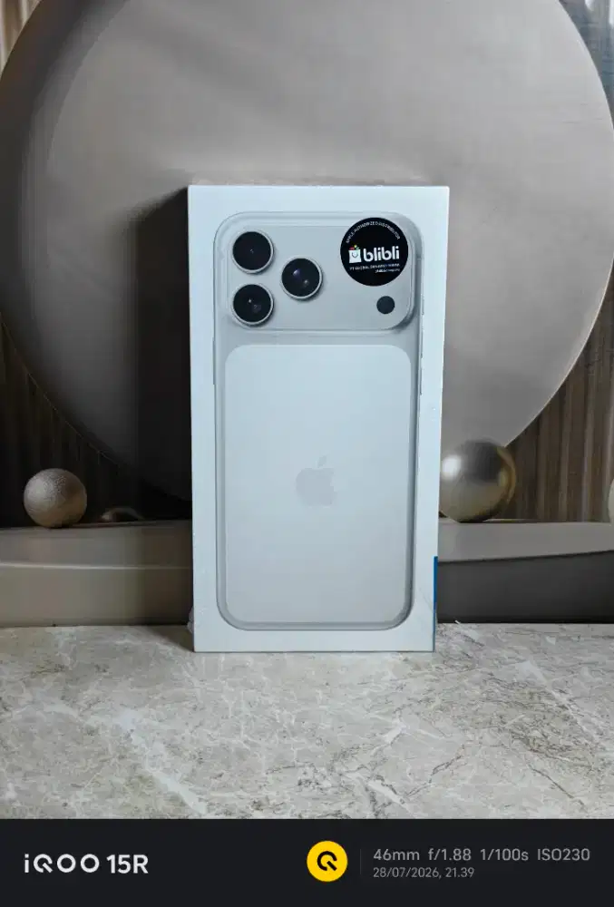 iphone 17 pro max 256gb silver ibox baru