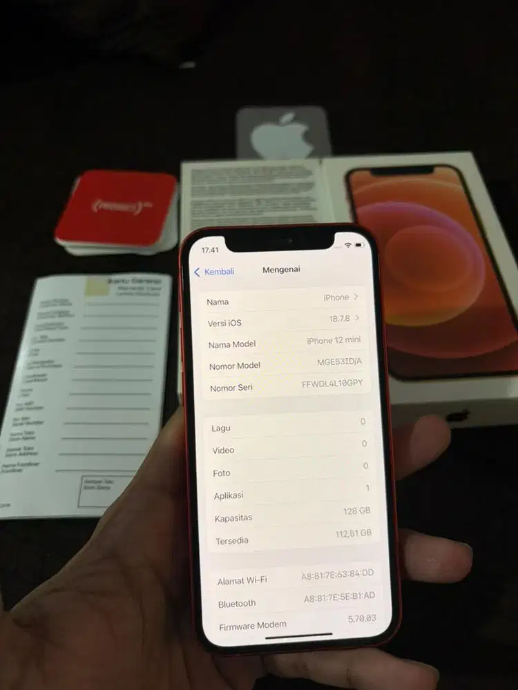 iPhone 12 Mini 128Gb ibox fullset ori likenew