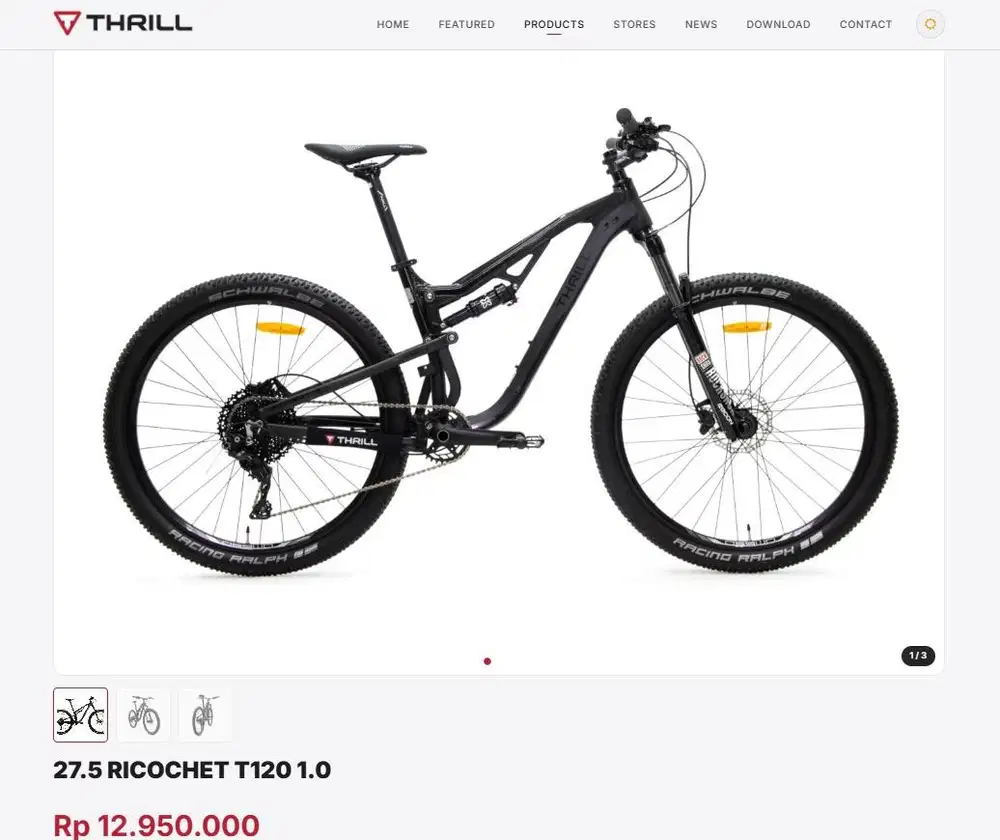 SEPEDA MTB THRILL RICOCHET T120 1.0 limited edition