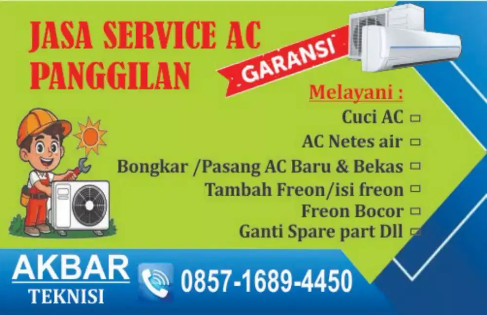 Jasa service AC panggilan garansi