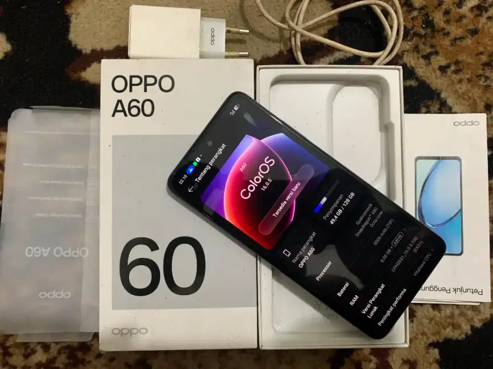 Oppo A60 ram 8+8/128Gb fullset full original super mulus istimewA