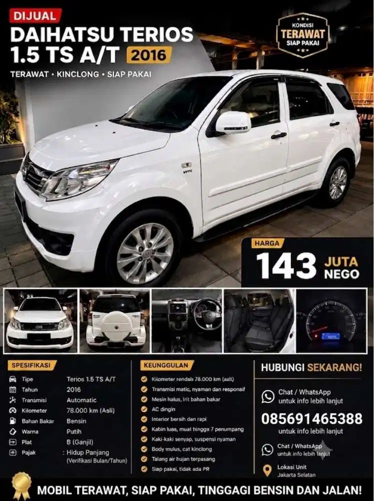 Daihatsu Terios 2016 Bensin