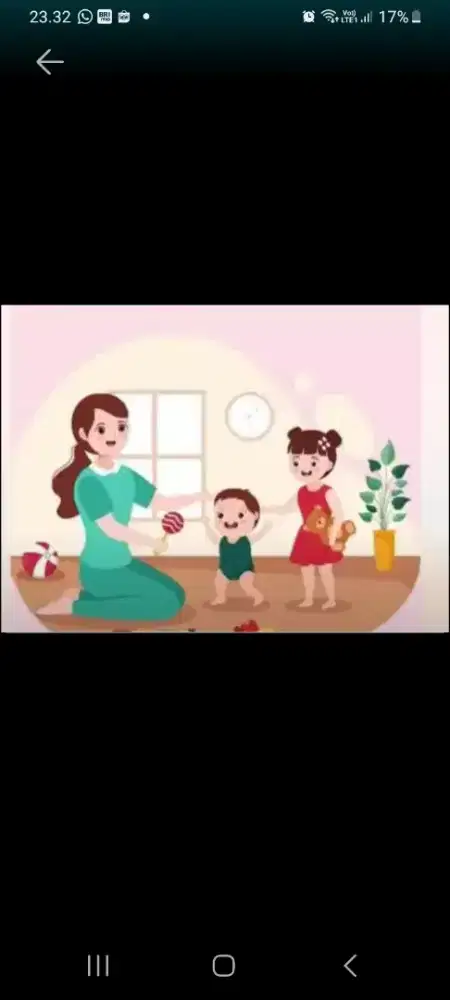 Pengasuh anak umur 4 tahun dan 5 tahun