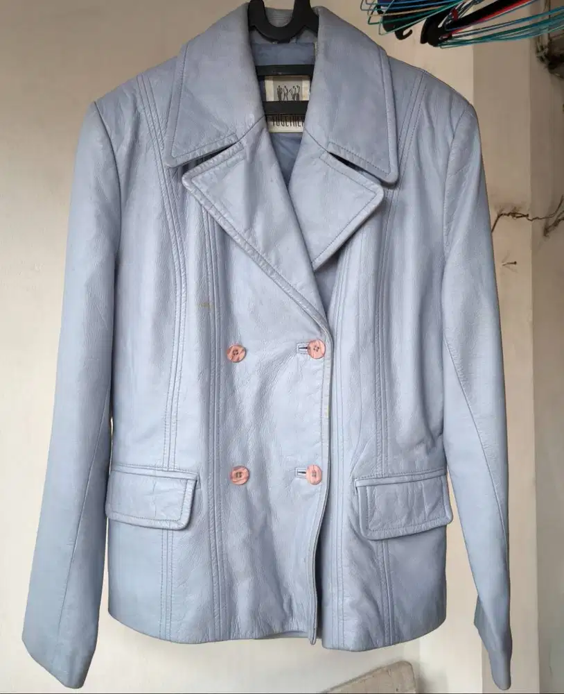 Jaket kulit asli wanita 100%