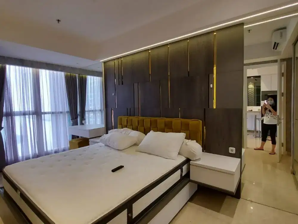 Disewa Apartemen Gold Coast PIK 1BR 51m2, Full Furnished, Sea View