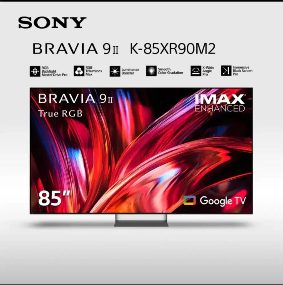 TV SONY BRAVIA 9 II RGB 85 INCH NEW 2026